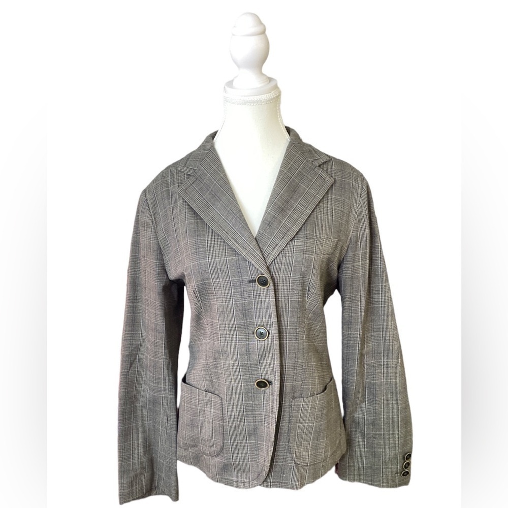 Vintage MaxMara - Plaid wool blend blazer